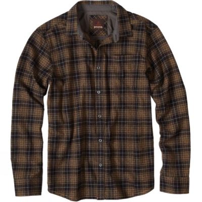 Camisa PrAna Woodman Hombre Kaki - Chile UOQ063427